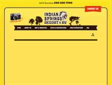 Tablet Screenshot of indianspringsresortandrv.com